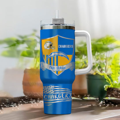 [SPECIAL OFFER] NEW CUSTOMIZED NFL09 LAC LOS ANGELES CHARGERS 40 OZ TUMBLER
