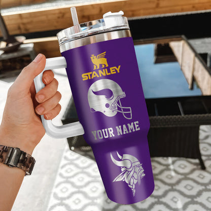 [SPECIAL OFFER] NEW CUSTOMIZED NFL05 MVK MINNESOTA VIKINGS 40 OZ TUMBLER